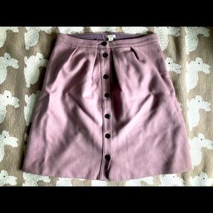 Adorable j crew button up skirt, lined. Size 10